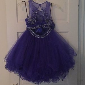 Beautiful deep blue cocktail dress